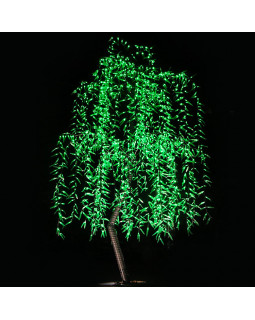 Светодиодное дерево Ива 1.5м 864LED DR-864-IV Зеленый IP65
