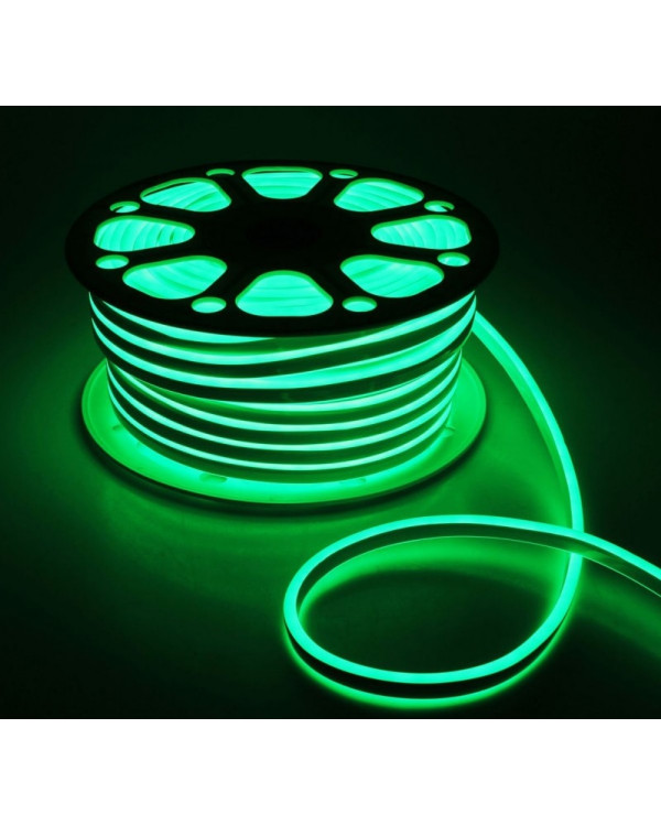 Гибкий неон 16х8мм 120LED 2835 220V Зеленый NEON