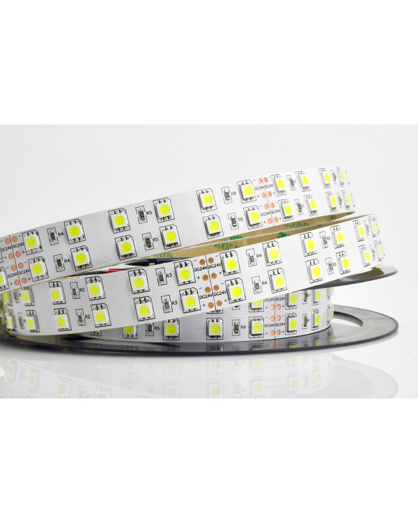 Светодиодная лента 5050 LUX LEDx120x2-SQP-W Белый 24В, 28.8Вт IP33 Светодиодная лента 5050 LUX LEDx120x2-SQP-W Белый 24В, 28.8Вт IP33