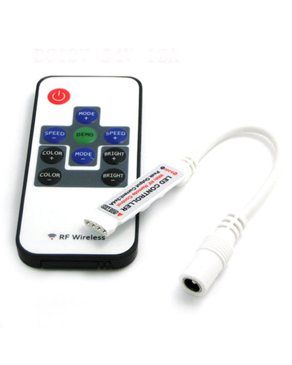 Контроллер RGB RF с ПДУ (10кн) led-rf-5-rgb 12В 12А