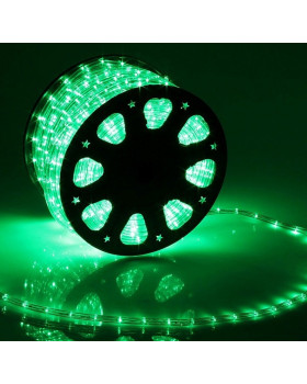 Светодиодный дюралайт 24LED 220-240В 11мм Зеленый Фиксинг