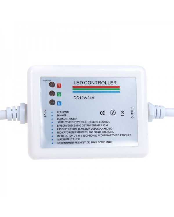 Контроллер RGB RF с ПДУ led-rf-200-rgb 12В 18А
