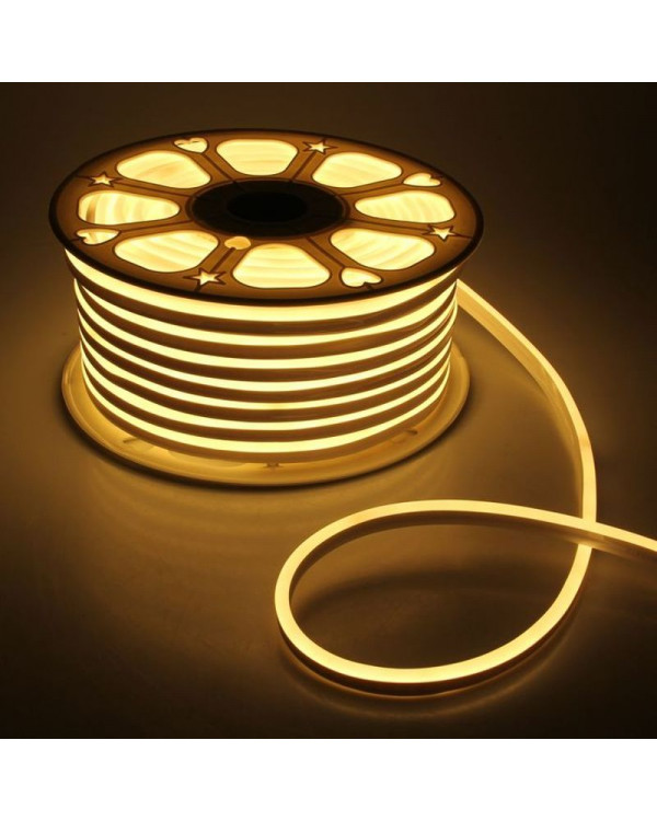 Гибкий неон 16х8мм 120LED 2835 220V Теплый Белый NEON