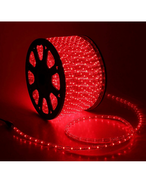 Светодиодный дюралайт 30LED 220-240В 13мм Красный Фиксинг Светодиодный дюралайт 30LED 220-240В 13мм Красный Фиксинг