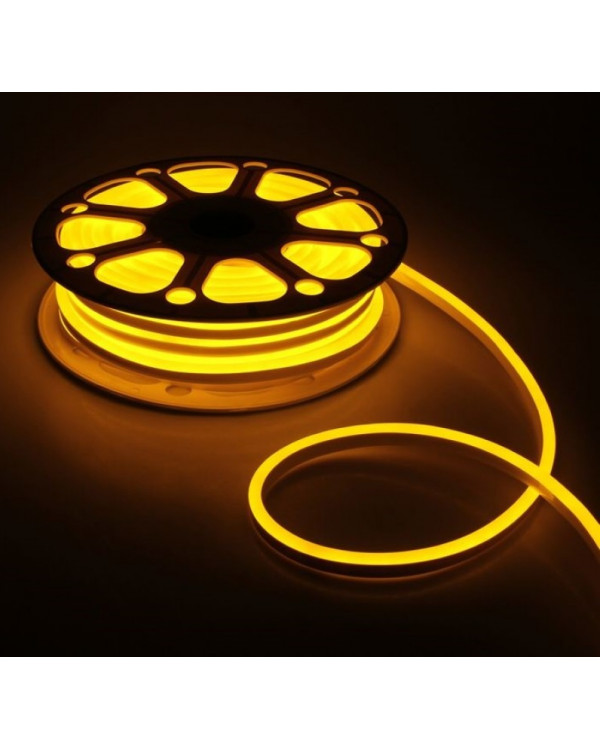Гибкий неон 16х8мм 120LED 2835 220V Желтый NEON