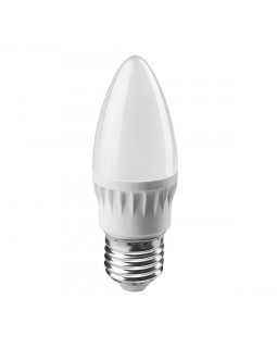 Светодиодная лампа 6Вт свеча 2700К тепл. бел. E27 450лм 176-264В ОНЛАЙТ 