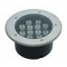 Грунтовый светильник LED 12Вт GR-12w-220vr Красный